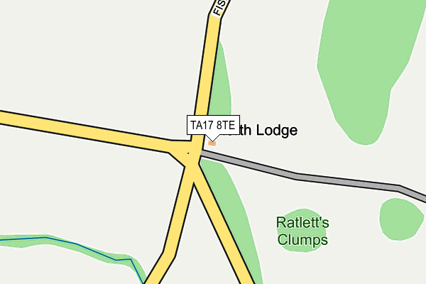 TA17 8TE map - OS OpenMap – Local (Ordnance Survey)