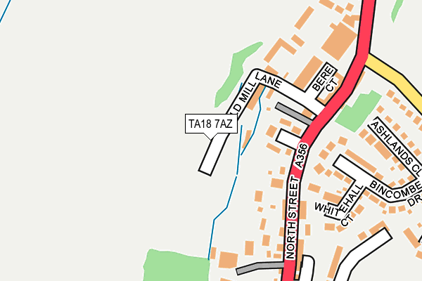 TA18 7AZ map - OS OpenMap – Local (Ordnance Survey)