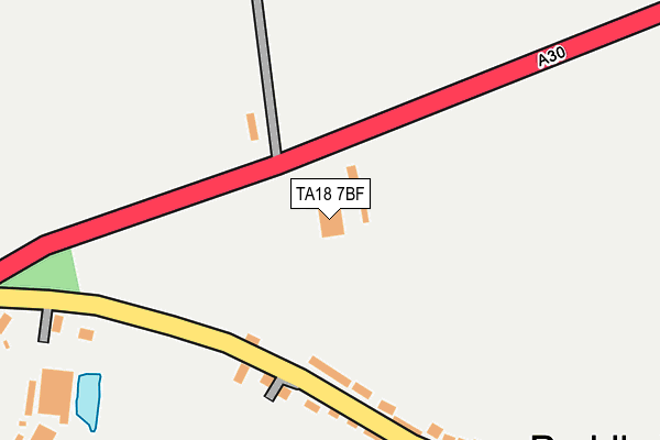TA18 7BF map - OS OpenMap – Local (Ordnance Survey)