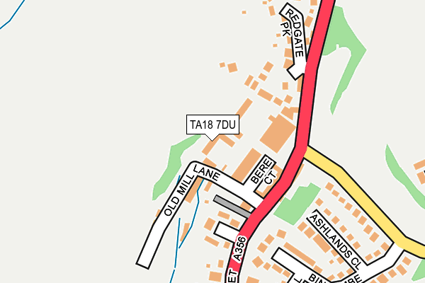 TA18 7DU map - OS OpenMap – Local (Ordnance Survey)