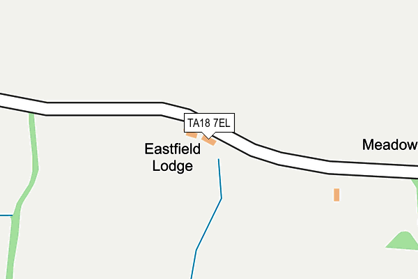 TA18 7EL map - OS OpenMap – Local (Ordnance Survey)