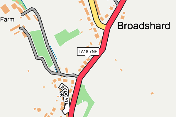 TA18 7NE map - OS OpenMap – Local (Ordnance Survey)