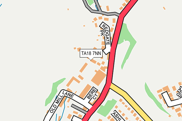 TA18 7NN map - OS OpenMap – Local (Ordnance Survey)