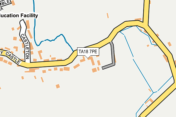 TA18 7PE map - OS OpenMap – Local (Ordnance Survey)
