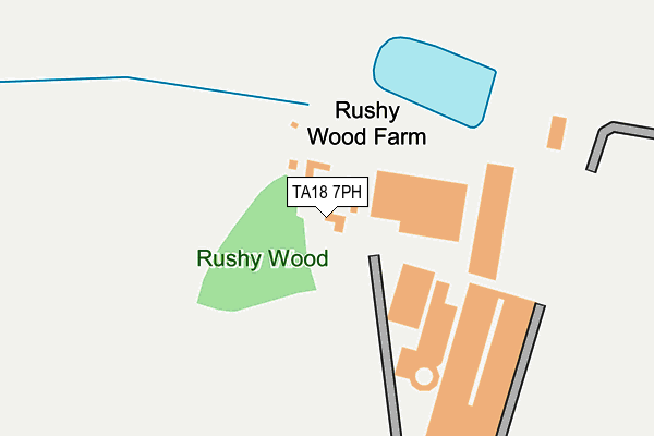 TA18 7PH map - OS OpenMap – Local (Ordnance Survey)