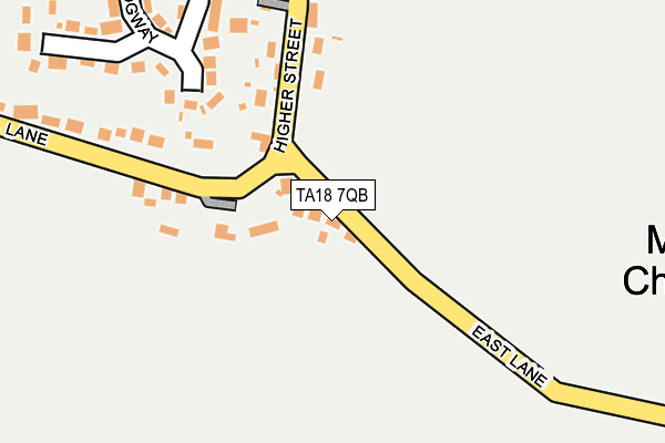 TA18 7QB map - OS OpenMap – Local (Ordnance Survey)
