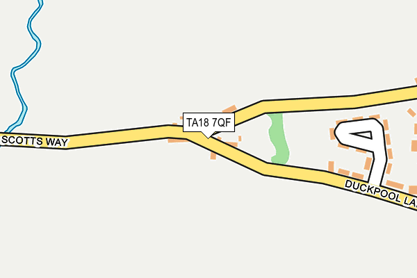 TA18 7QF map - OS OpenMap – Local (Ordnance Survey)