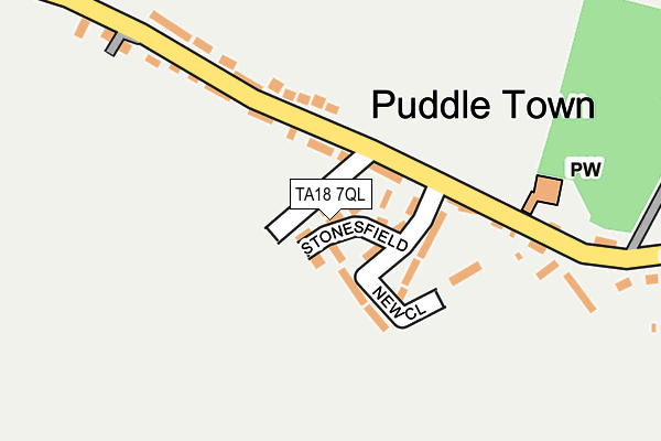 TA18 7QL map - OS OpenMap – Local (Ordnance Survey)
