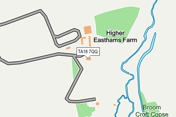 TA18 7QQ map - OS OpenMap – Local (Ordnance Survey)