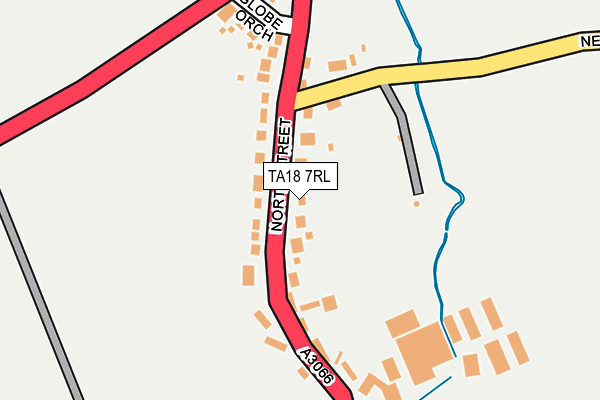 TA18 7RL map - OS OpenMap – Local (Ordnance Survey)