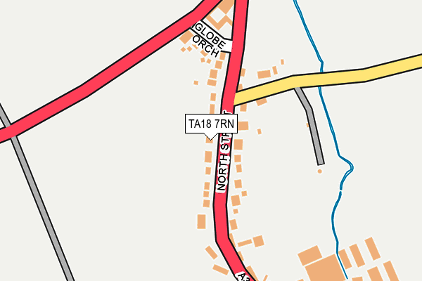TA18 7RN map - OS OpenMap – Local (Ordnance Survey)