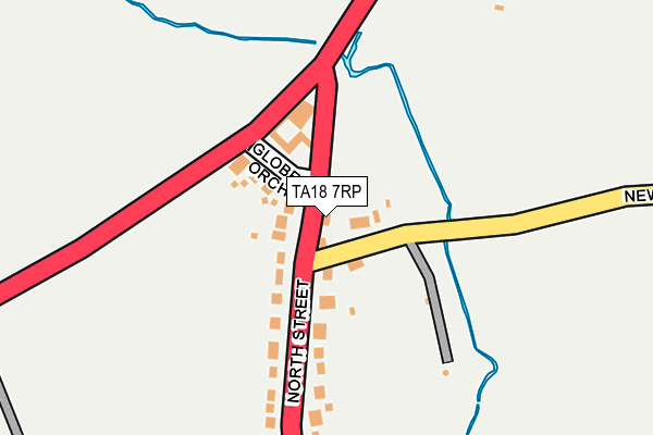 TA18 7RP map - OS OpenMap – Local (Ordnance Survey)
