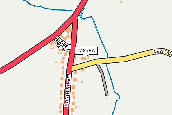 TA18 7RW map - OS OpenMap – Local (Ordnance Survey)