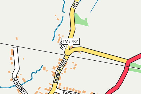 TA18 7RY map - OS OpenMap – Local (Ordnance Survey)