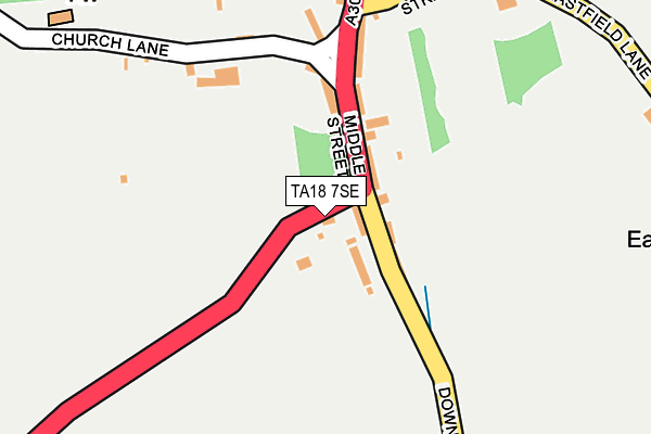 TA18 7SE map - OS OpenMap – Local (Ordnance Survey)