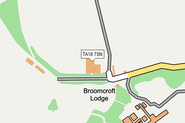 TA18 7SN map - OS OpenMap – Local (Ordnance Survey)