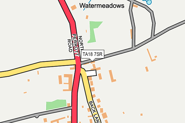 TA18 7SR map - OS OpenMap – Local (Ordnance Survey)