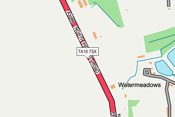TA18 7SX map - OS OpenMap – Local (Ordnance Survey)