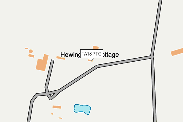 TA18 7TG map - OS OpenMap – Local (Ordnance Survey)