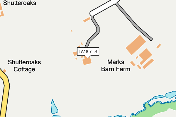 TA18 7TS map - OS OpenMap – Local (Ordnance Survey)