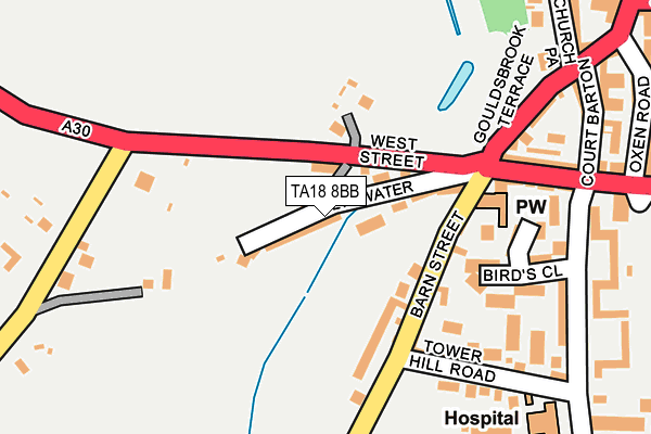 TA18 8BB map - OS OpenMap – Local (Ordnance Survey)