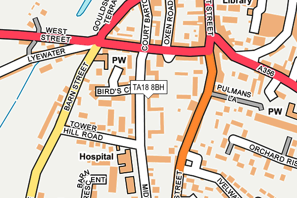 TA18 8BH map - OS OpenMap – Local (Ordnance Survey)