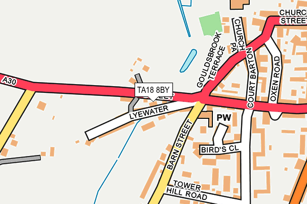 TA18 8BY map - OS OpenMap – Local (Ordnance Survey)