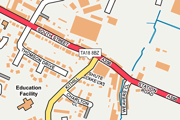 TA18 8BZ map - OS OpenMap – Local (Ordnance Survey)