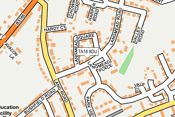 TA18 8DU map - OS OpenMap – Local (Ordnance Survey)