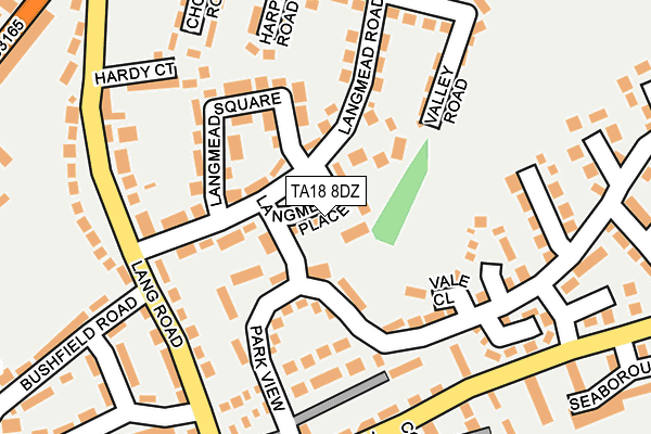 TA18 8DZ map - OS OpenMap – Local (Ordnance Survey)