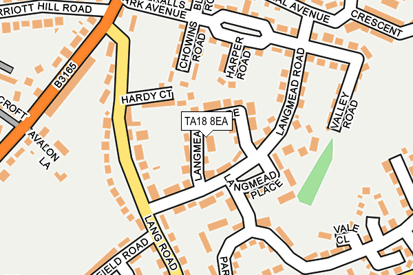 TA18 8EA map - OS OpenMap – Local (Ordnance Survey)