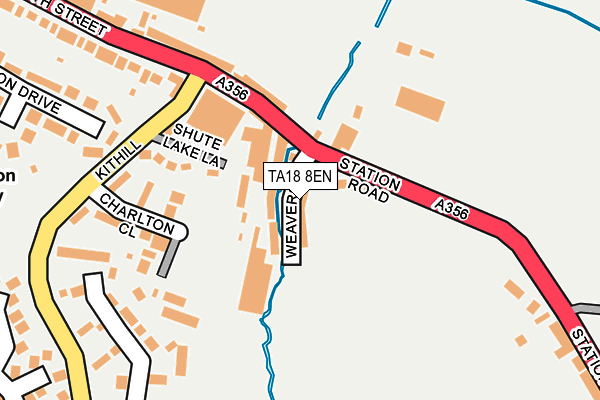 TA18 8EN map - OS OpenMap – Local (Ordnance Survey)