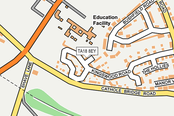 TA18 8EY map - OS OpenMap – Local (Ordnance Survey)