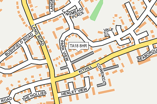 TA18 8HR map - OS OpenMap – Local (Ordnance Survey)