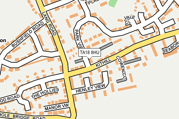 TA18 8HU map - OS OpenMap – Local (Ordnance Survey)