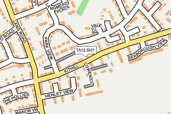 TA18 8HY map - OS OpenMap – Local (Ordnance Survey)