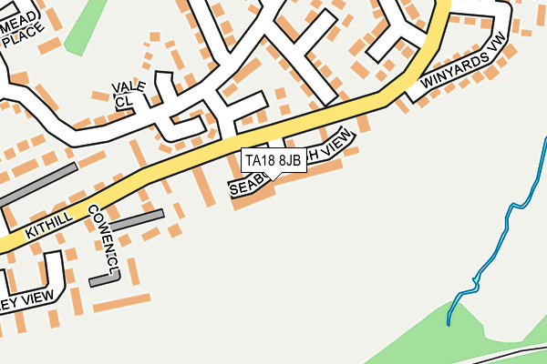 TA18 8JB map - OS OpenMap – Local (Ordnance Survey)