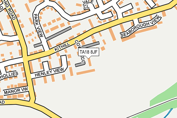 TA18 8JF map - OS OpenMap – Local (Ordnance Survey)