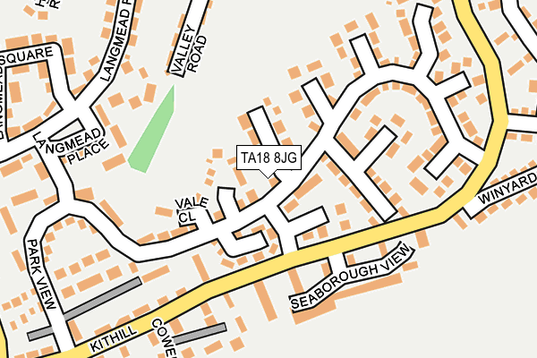 TA18 8JG map - OS OpenMap – Local (Ordnance Survey)