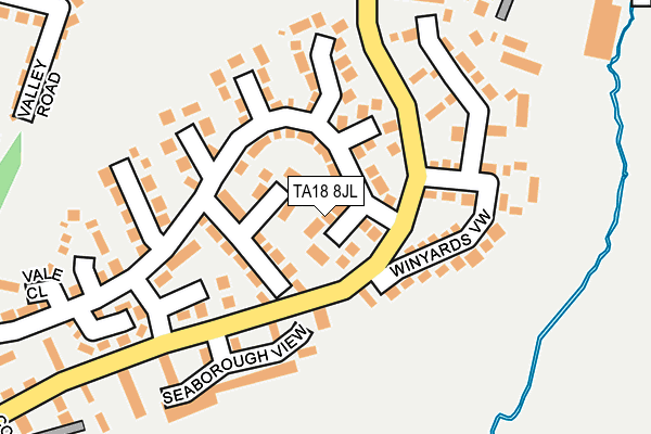 TA18 8JL map - OS OpenMap – Local (Ordnance Survey)