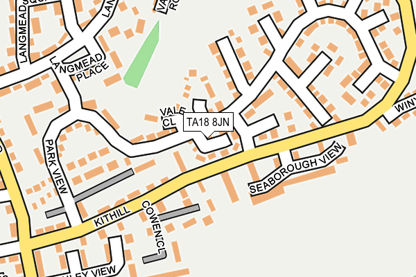 TA18 8JN map - OS OpenMap – Local (Ordnance Survey)