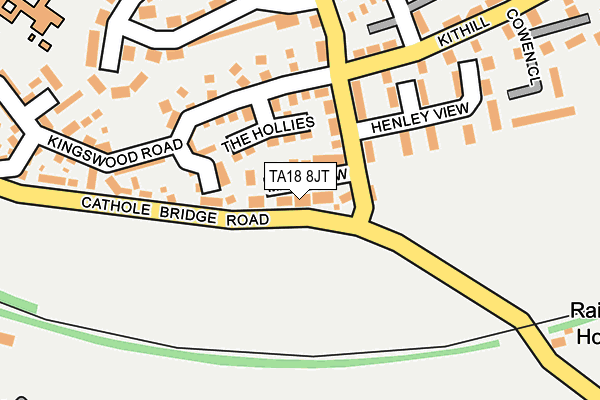 TA18 8JT map - OS OpenMap – Local (Ordnance Survey)