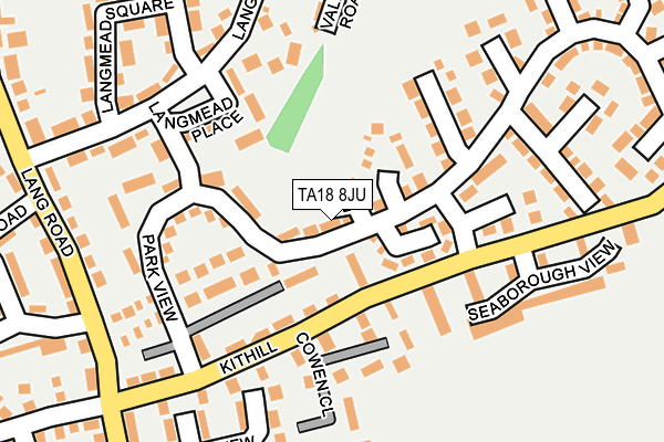 TA18 8JU map - OS OpenMap – Local (Ordnance Survey)