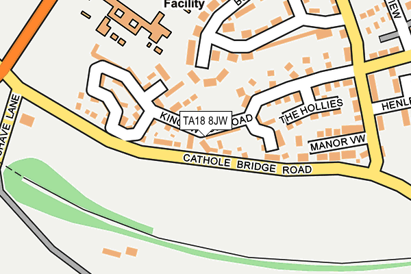 TA18 8JW map - OS OpenMap – Local (Ordnance Survey)