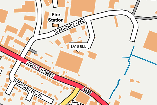 TA18 8LL map - OS OpenMap – Local (Ordnance Survey)