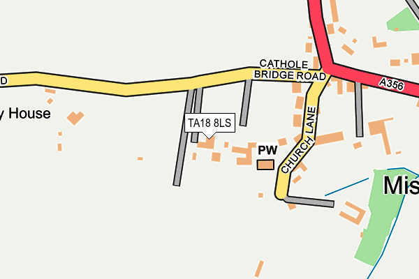 TA18 8LS map - OS OpenMap – Local (Ordnance Survey)