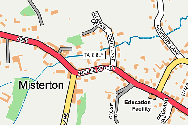 TA18 8LY map - OS OpenMap – Local (Ordnance Survey)