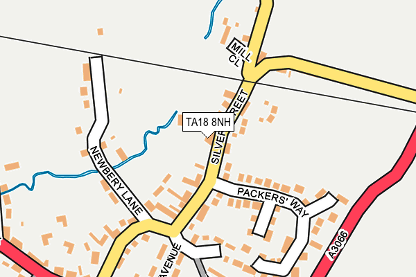 TA18 8NH map - OS OpenMap – Local (Ordnance Survey)