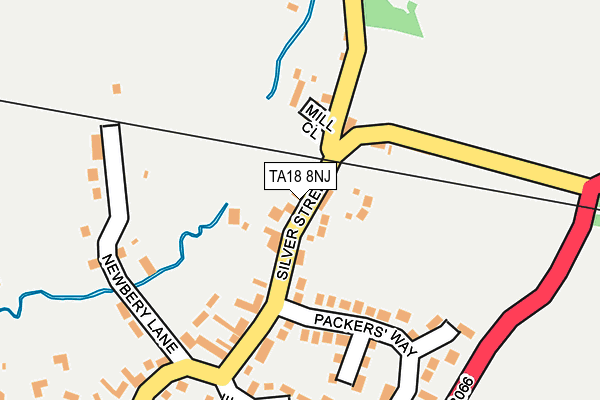 TA18 8NJ map - OS OpenMap – Local (Ordnance Survey)