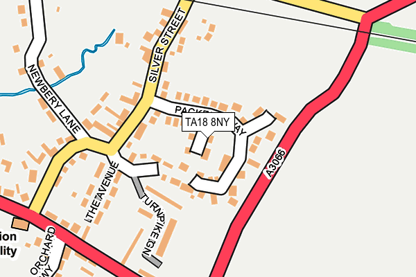 TA18 8NY map - OS OpenMap – Local (Ordnance Survey)